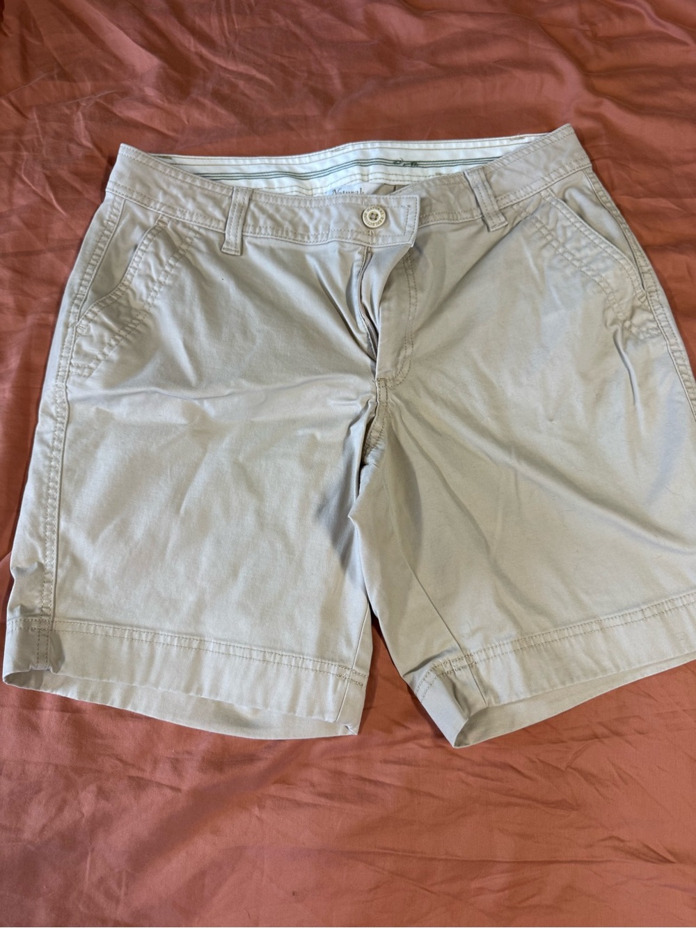 Natural Reflections Women's Casual Cotton Shorts - Light Taupe